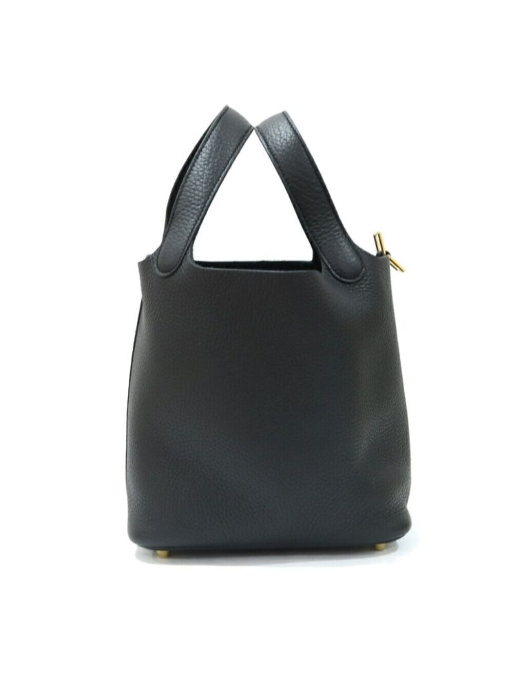 Hermes Picotin Lock PM Black Taurillon Gold Bag